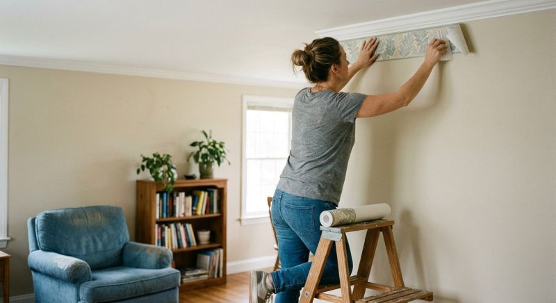 Bedroom Wallpaper Installation in Roswell, GA