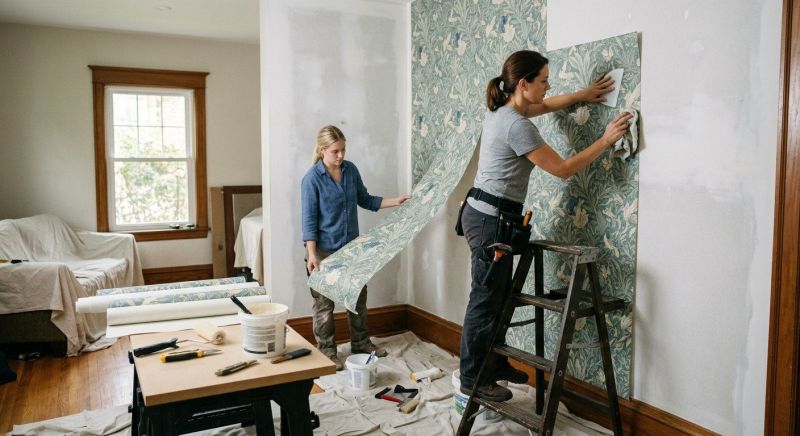 Kitchen Wallpaper Installation in Kansas City, KS